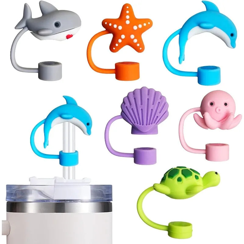 SeaSip™ Silicone Straw Toppers