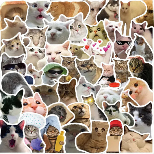 50 Cat Stickers